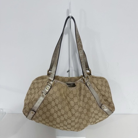 Gucci tote bag 正版緹花布包身 手提肩背包