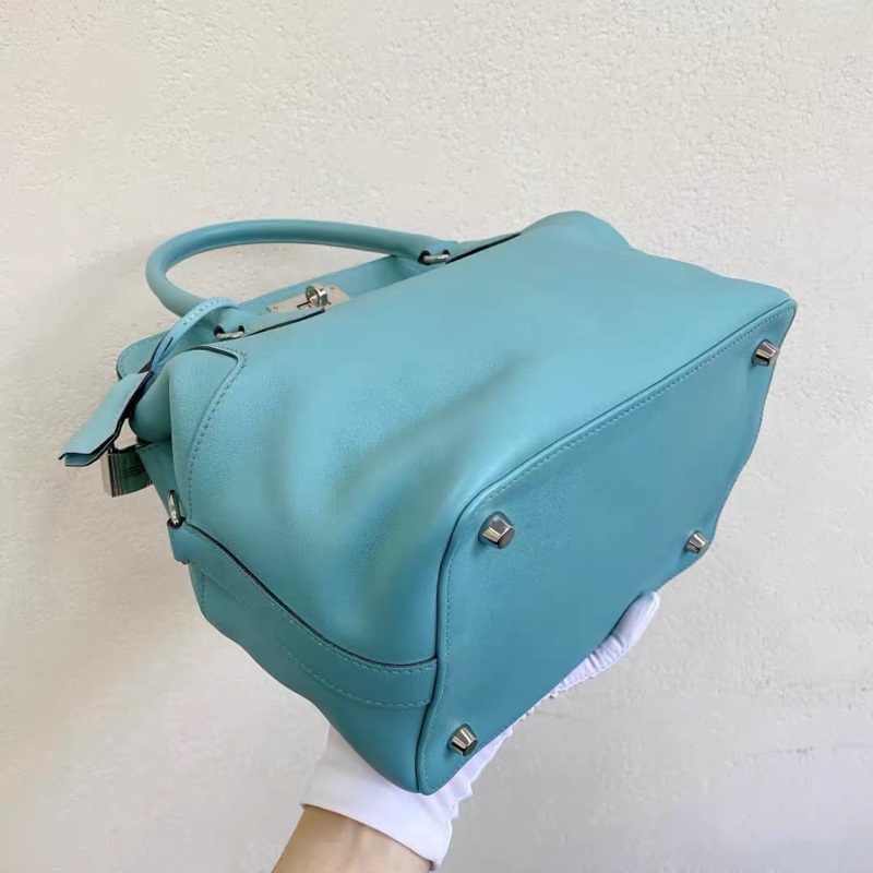 97新 hermes toolbox20 牛奶盒子 3p馬卡龍銀扣 t刻-4