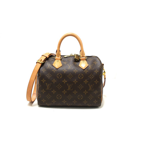 Louis Vuitton Classic Monogram Speedy 25 Bandouliere Bag