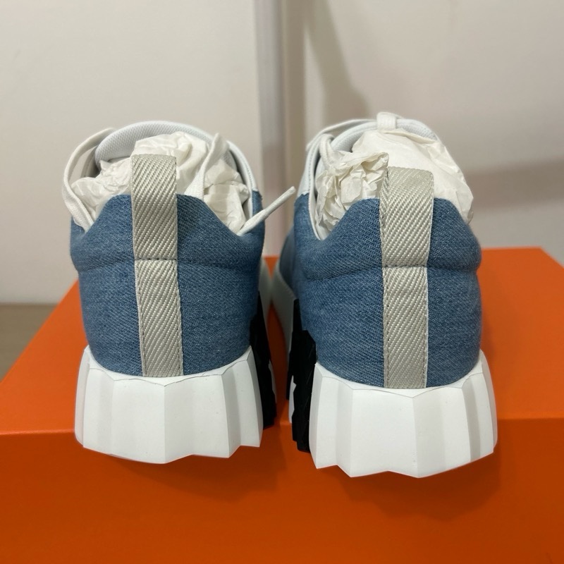 Hermes 經典鞋型皮拼牛仔👍👍👍👍40.5-8