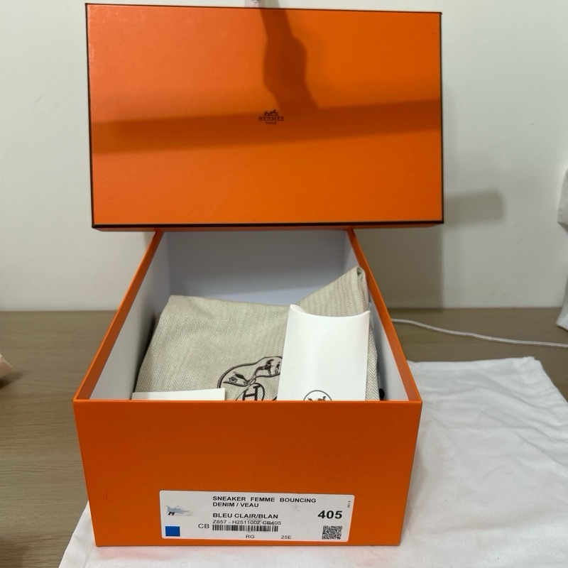 Hermes 經典鞋型皮拼牛仔👍👍👍👍40.5-14