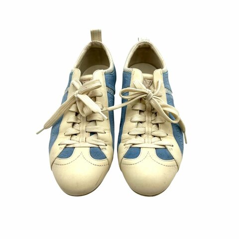 【美收精品】LOUIS VUITTON 水色休閒鞋 37.5號  B-340【隔月月中將轉賣至日本 上架期限30天】