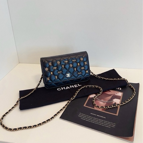Chanel wallet on chain 鏈條包 黑金埃及系列