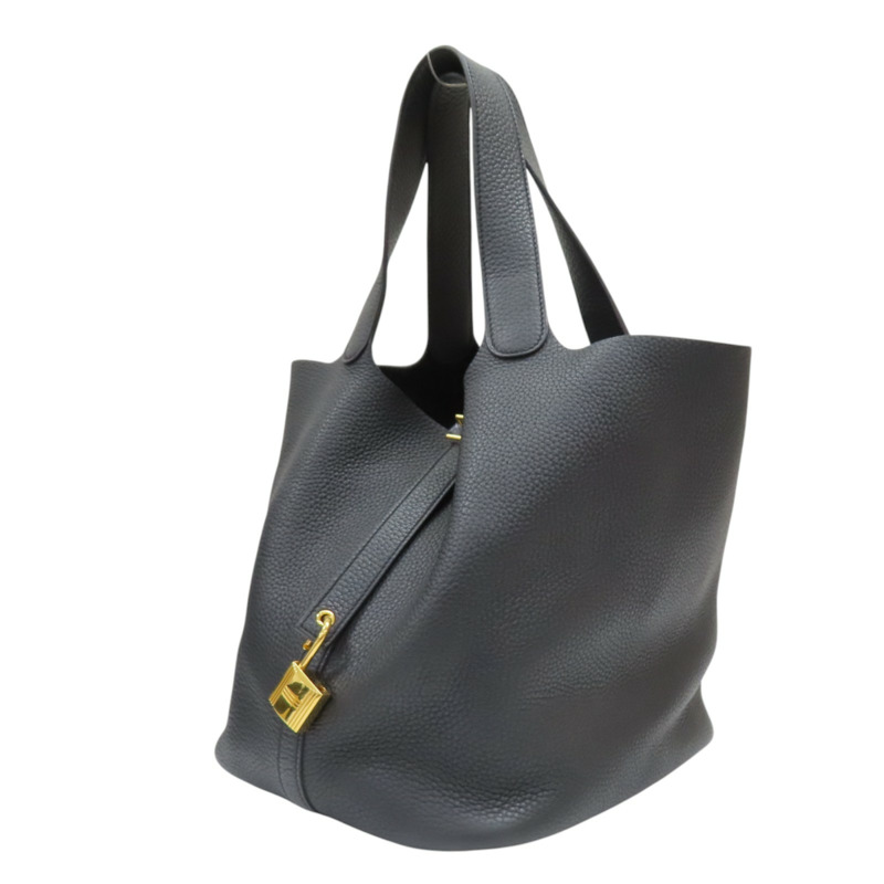 黑色 TC牛革 Picotin Lock 26 手提包 無鑰匙-2