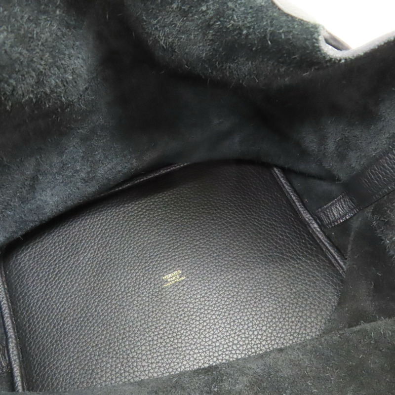 黑色 TC牛革 Picotin Lock 26 手提包 無鑰匙-4