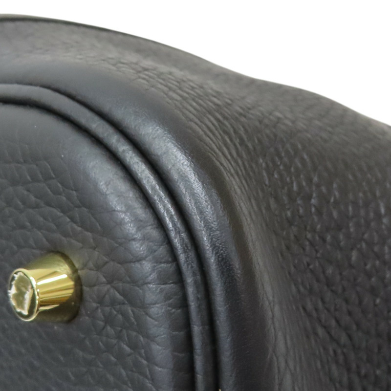 黑色 TC牛革 Picotin Lock 26 手提包 無鑰匙-11