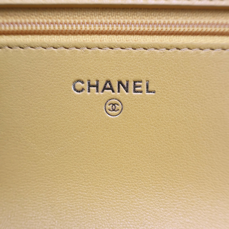 黃色 皮革 鍊帶 19 WOC 兩用包 肩背包 AP3267-7