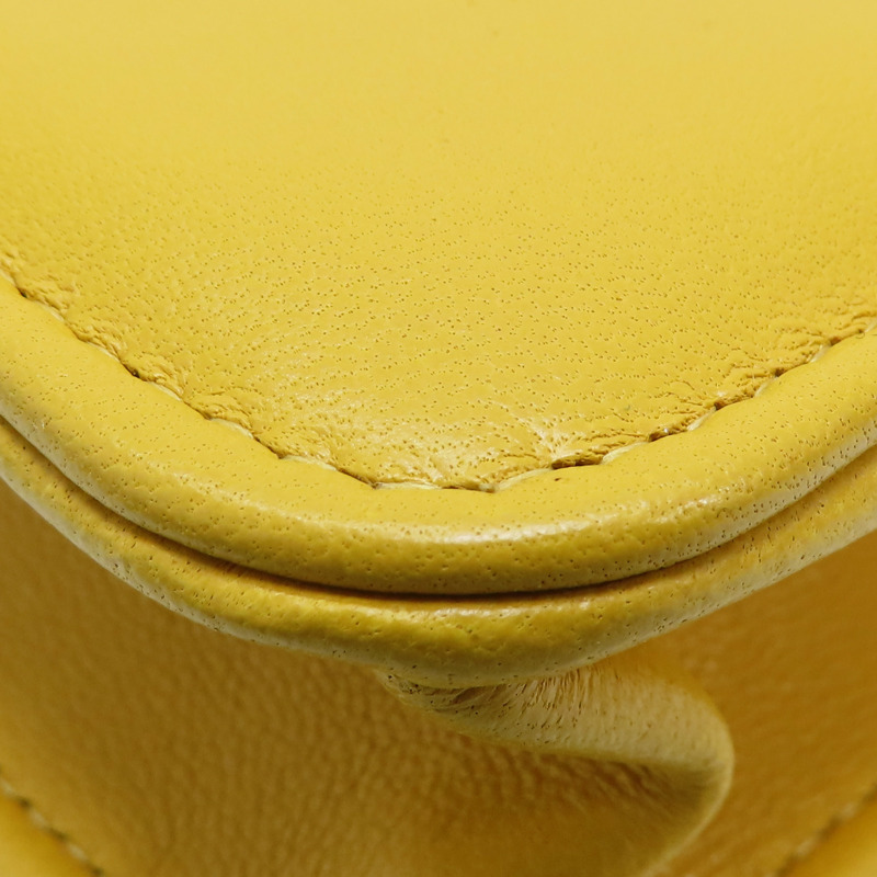 黃色 皮革 鍊帶 19 WOC 兩用包 肩背包 AP3267-15