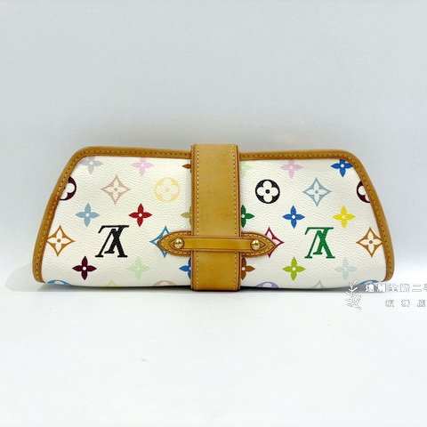 LV白彩村上隆聯名Shirley肩背包 M40049-4