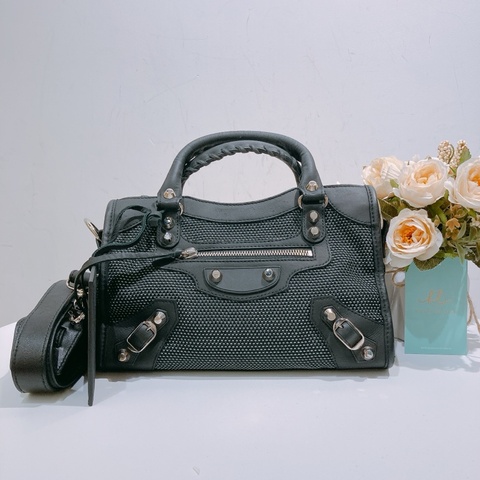 TW4329 Balenciaga 巴黎世家 迷妳機車包 Mini City Studs Shoulder Bag