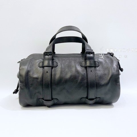 GUCCI黑牛皮黑釦小號手提肩背行李袋 725701-4