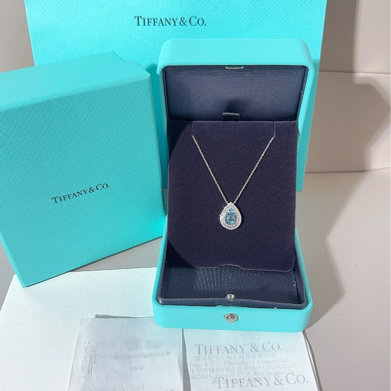 Tiffany蒂芙尼 Soleste系列 海蓝宝石钻石项链-1