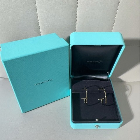Tiffany蒂芙尼 T系列 18k黄金大号圆形耳环