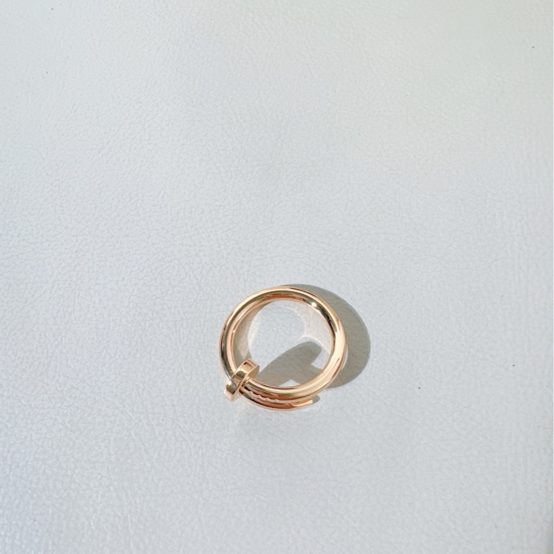 Cartier卡地亚 Juste un Clou系列 玫瑰金钉子戒指-4