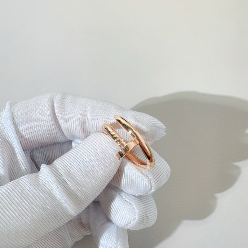 Cartier卡地亚 Juste un Clou系列 玫瑰金钉子戒指-5