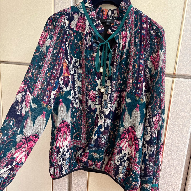 Vivace義大利製品牌質感長袖襯衫上衣 42號 M-L可穿 95成新-4