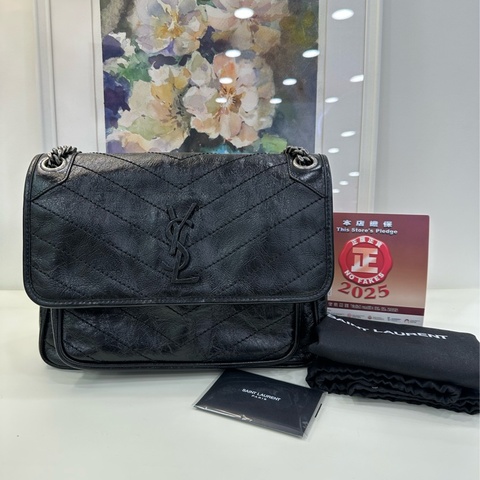 YSL Niki 新款D扣黑色 中號 閒置未使用過
