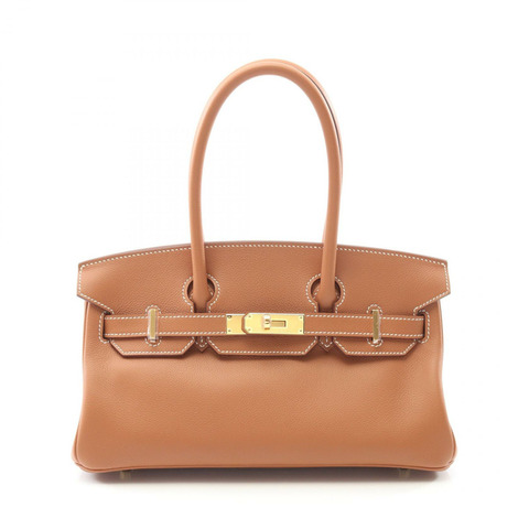 HERMES 單肩 Birkin 29 金色 單肩包 Evercolor 皮革 Evercolor 皮革 棕色 二手 女士