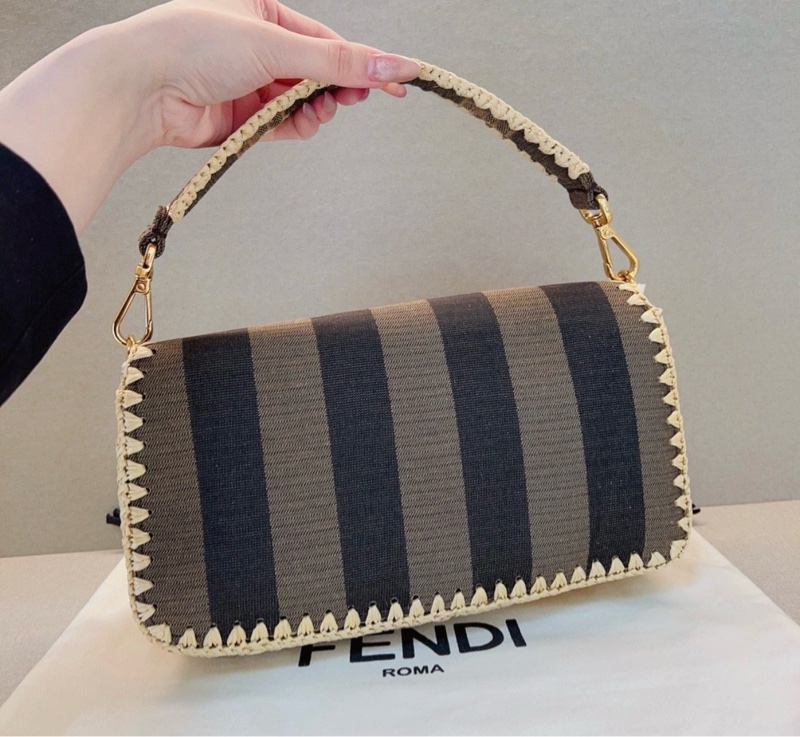 FENDI芬迪 手提斜挎單肩包 女款 棕色-7