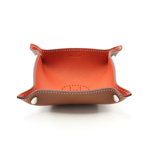 HERMES VIDEO POSH MINI HEVELYNE TERRE BATTU FAUVE 其他雜貨 Vaux Swift 皮革 Swift 皮革 / Tauri