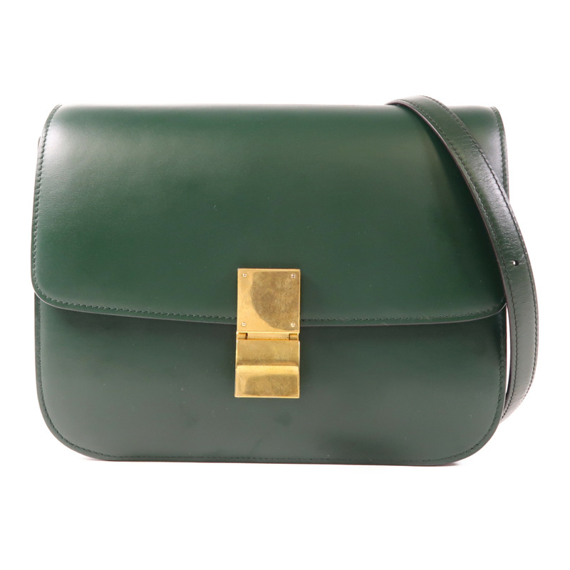 CELINE 牛皮皮革Classic Box金扣肩背袋-0
