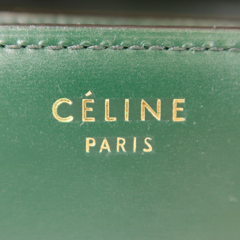 CELINE 牛皮皮革Classic Box金扣肩背袋-5