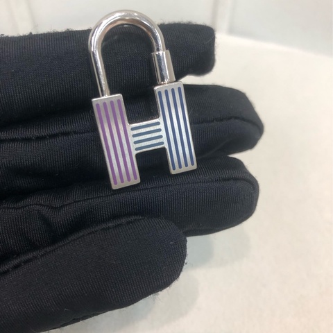 Hermes 銀色直線活動鎖頭🔓 I273NY