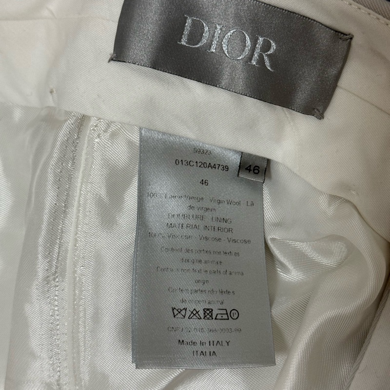 Dior ecru wool suit 44 / 46 西裝-7