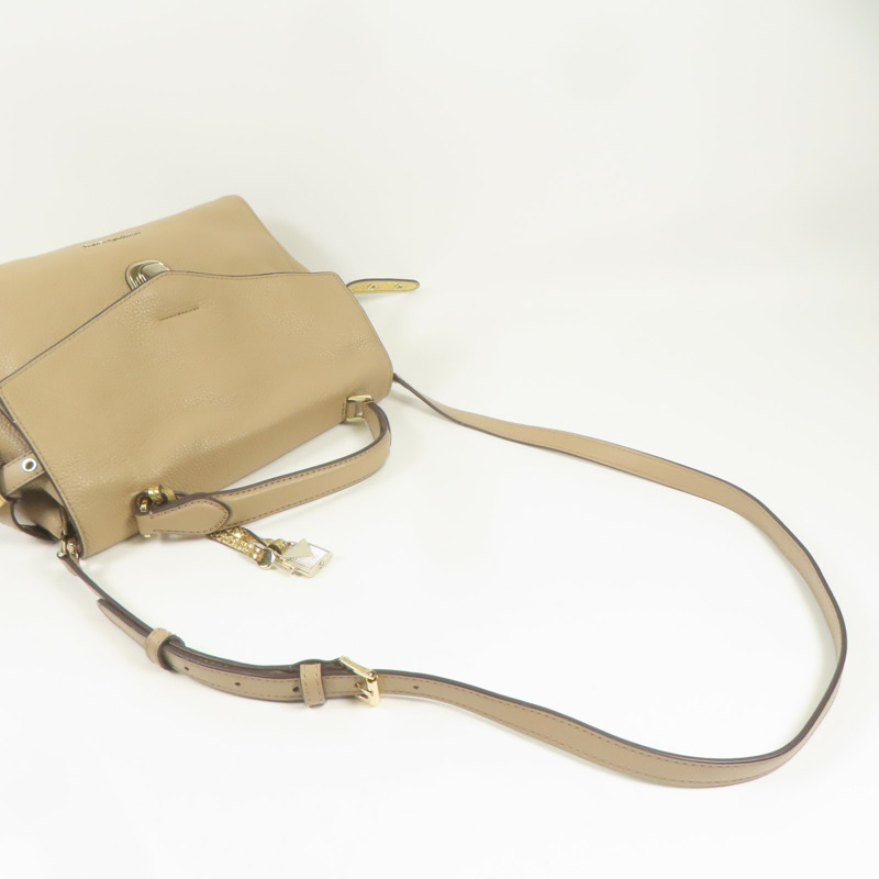 Michael Kors 牛皮皮革Shoulder Bag金扣手挽肩背兩用袋-4