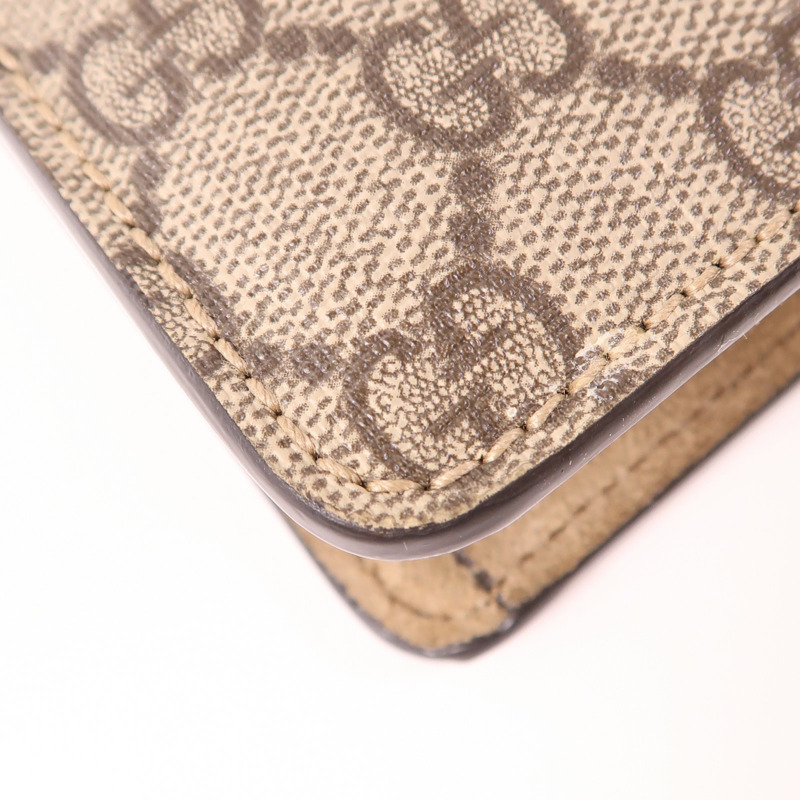 GUCCI 塗層帆布Dionysus銀扣鏈帶肩背袋-9