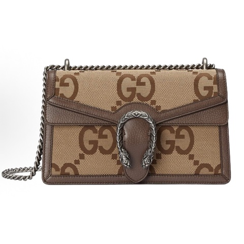 GUCCI古馳 Dionysus 虎頭扣 斜挎單肩包 女款 米棕色