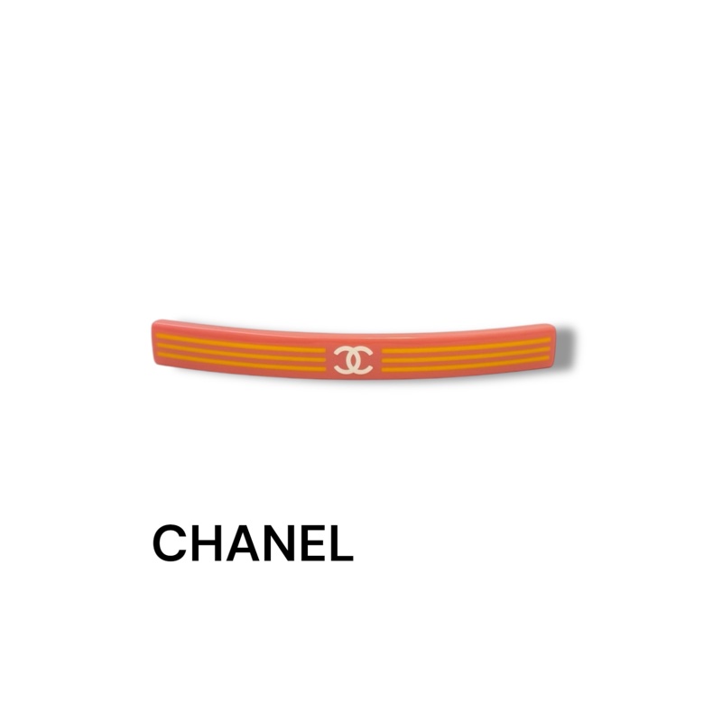 🍒CHANEL 經典髮夾/粉紅 3F250719-2-1