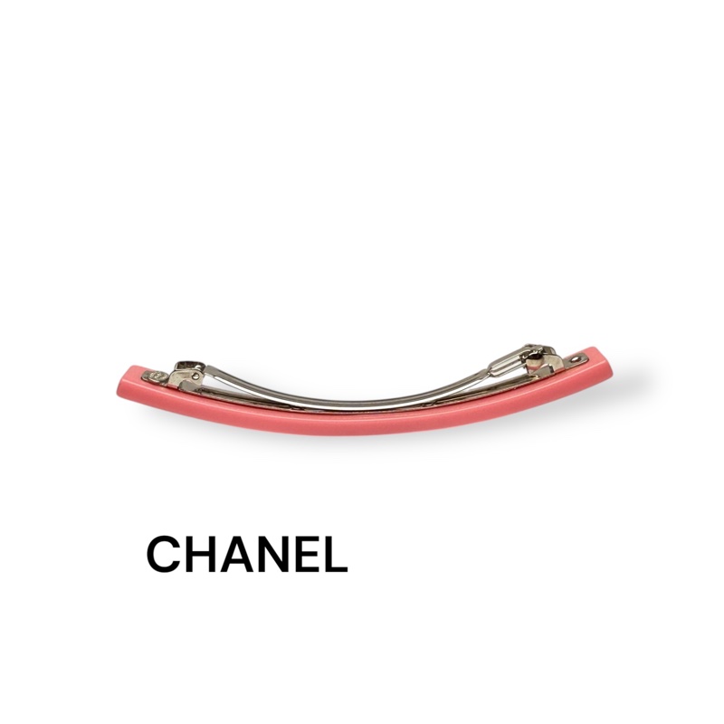 🍒CHANEL 經典髮夾/粉紅 3F250719-2-5