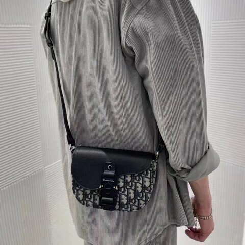 全新Dior oblique 老花馬鞍包 男女同款 配件盒子塵袋