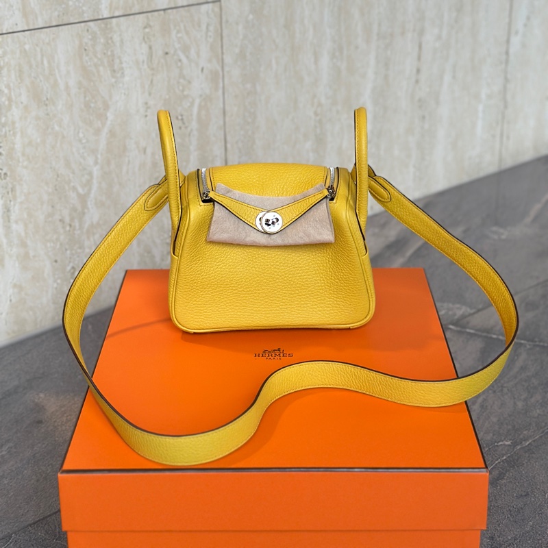 🈶25年購證 #全新全膜 愛馬仕mini Lindy陽光黃💛 #買不到的價格 #已過檢-1
