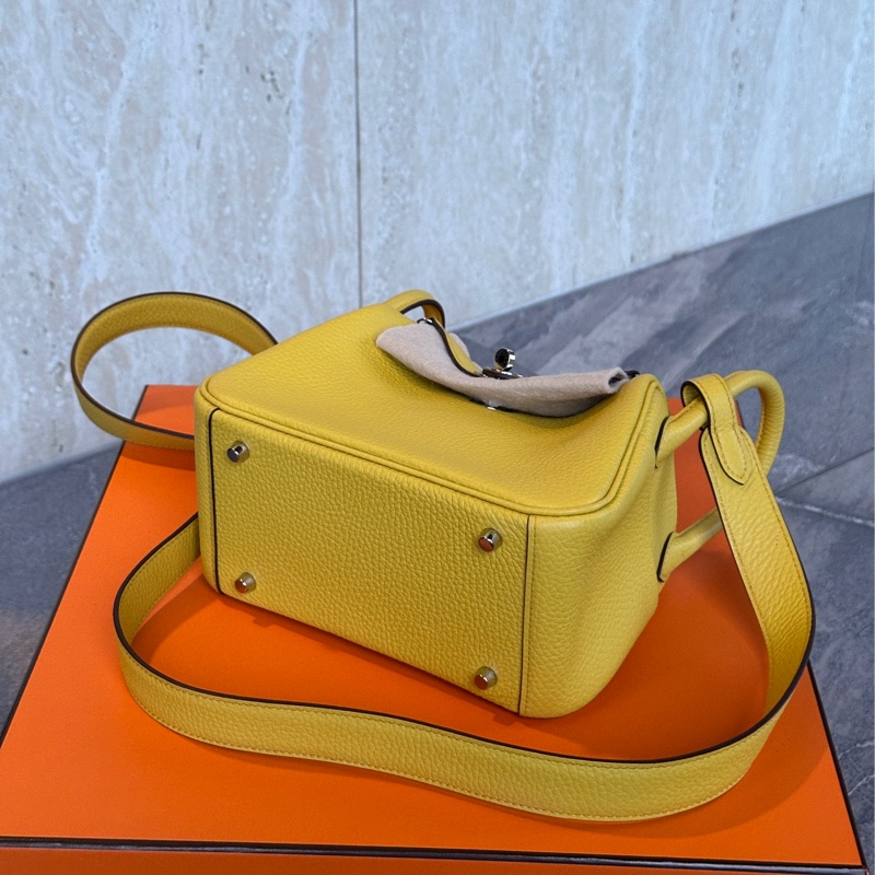 🈶25年購證 #全新全膜 愛馬仕mini Lindy陽光黃💛 #買不到的價格 #已過檢-4