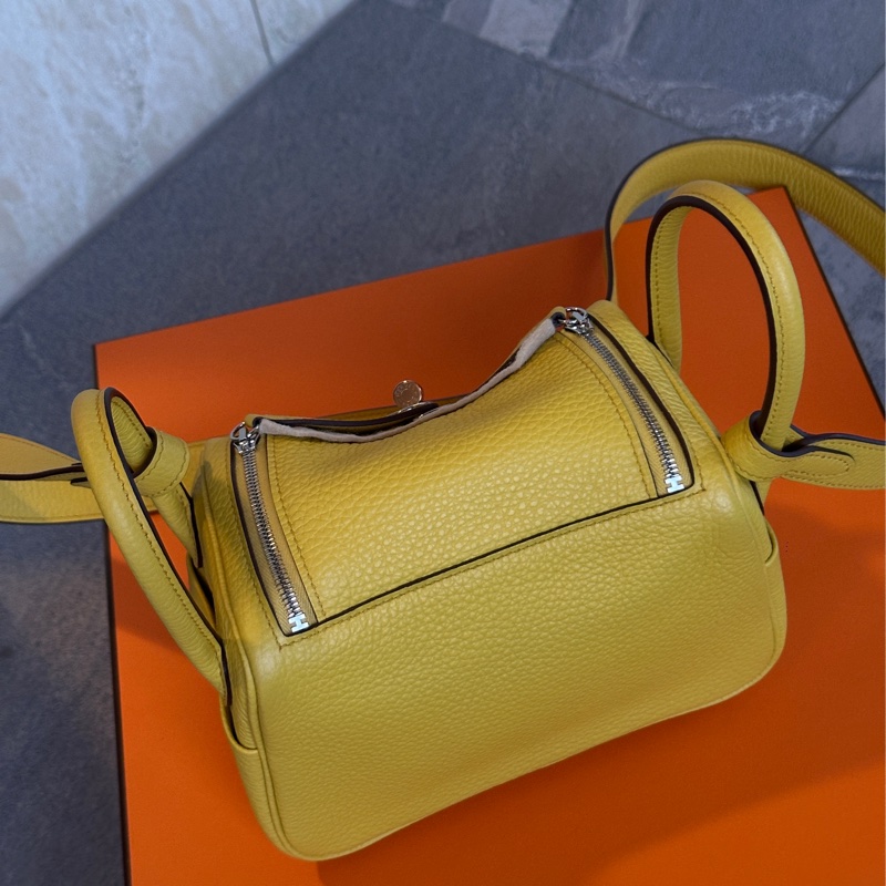 🈶25年購證 #全新全膜 愛馬仕mini Lindy陽光黃💛 #買不到的價格 #已過檢-7