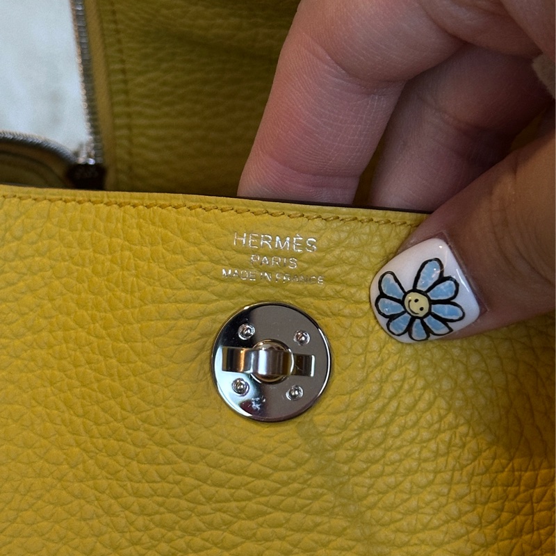 🈶25年購證 #全新全膜 愛馬仕mini Lindy陽光黃💛 #買不到的價格 #已過檢-13