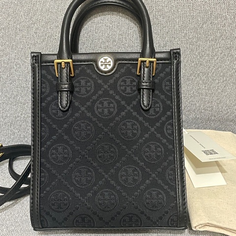 Tb Tory Burch 全新 二手 包包 側背包 肩背包 琴譜包 小方包 老花 黑色包 通勤包 正品
