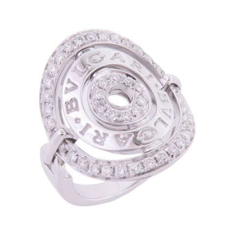 BVLGARI 18K白金Astrale Diamond Ring鑽石戒指US#5.75