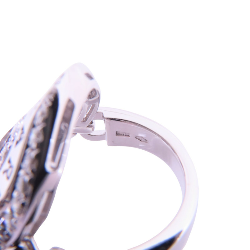 BVLGARI 18K白金Astrale Diamond Ring鑽石戒指US#5.75-4