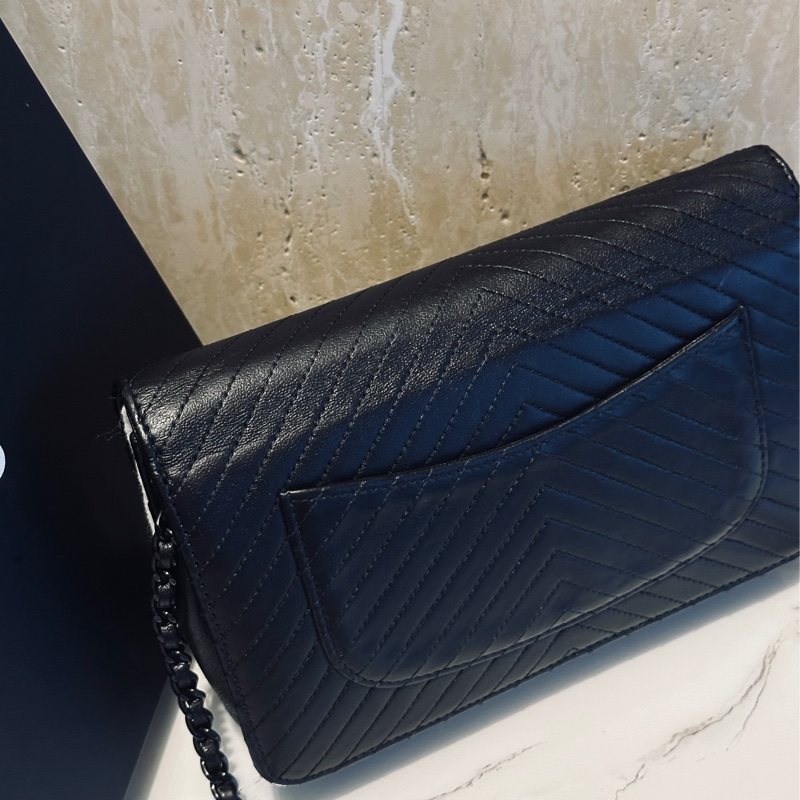 🈶購證 #閒置帶膜 #15萬入手 香奈兒woc黑武士全牛皮斜挎發財包 #新款soblack-7