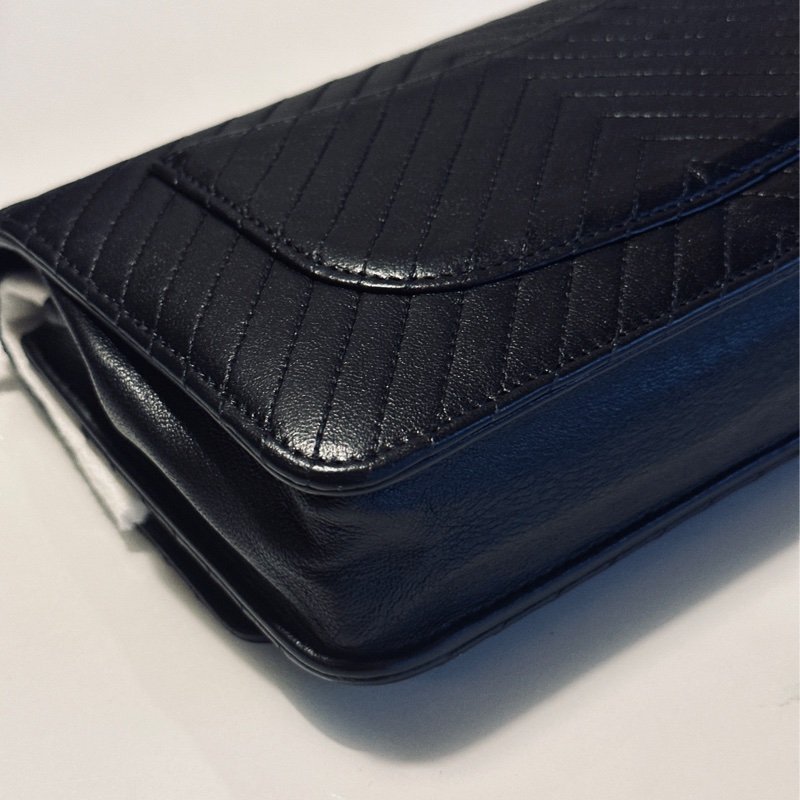 🈶購證 #閒置帶膜 #15萬入手 香奈兒woc黑武士全牛皮斜挎發財包 #新款soblack-14