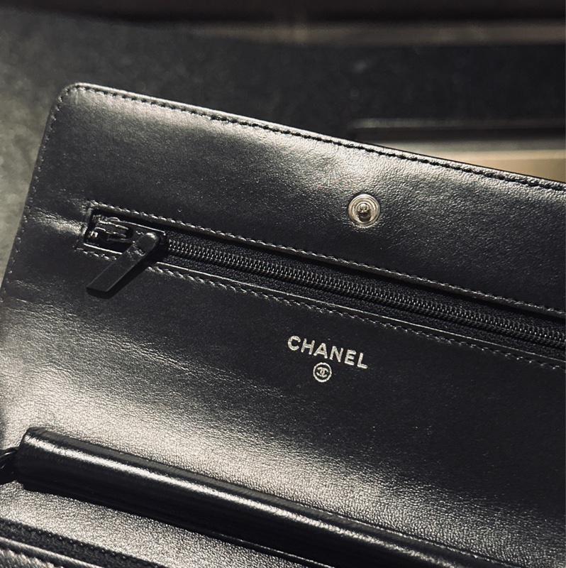 🈶購證 #閒置帶膜 #15萬入手 香奈兒woc黑武士全牛皮斜挎發財包 #新款soblack-18