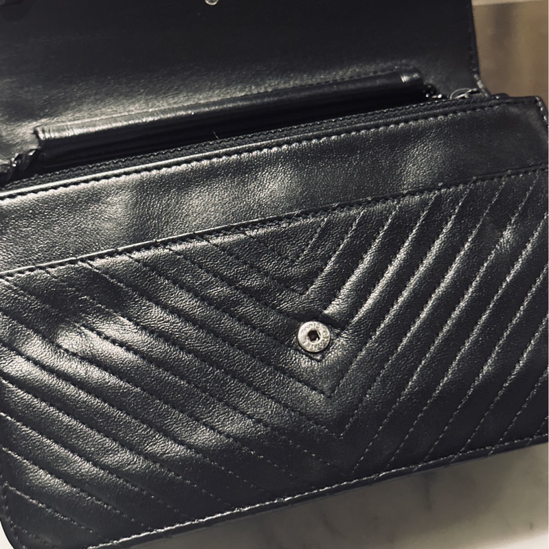 🈶購證 #閒置帶膜 #15萬入手 香奈兒woc黑武士全牛皮斜挎發財包 #新款soblack-19