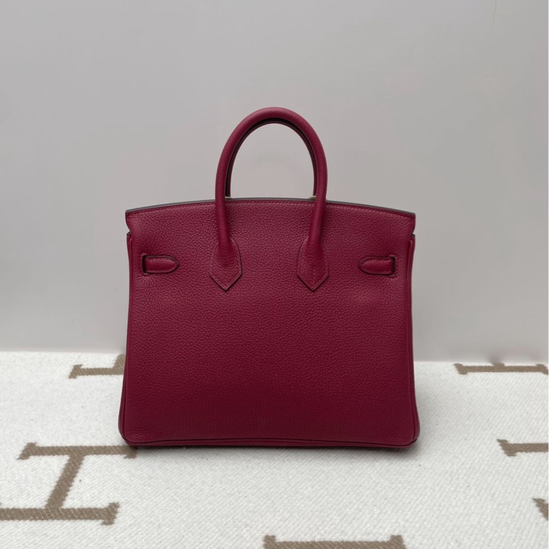 Hermes 愛馬仕 birkin25 bk25 togo皮 石榴紅 金扣 u刻 全套帶購證-2