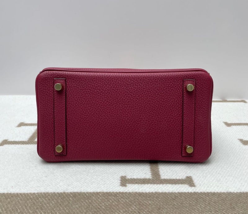 Hermes 愛馬仕 birkin25 bk25 togo皮 石榴紅 金扣 u刻 全套帶購證-3