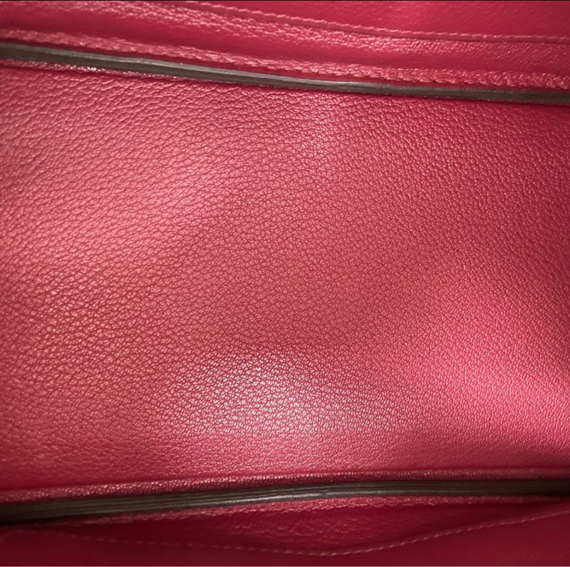 Hermes 愛馬仕 birkin25 bk25 togo皮 石榴紅 金扣 u刻 全套帶購證-8