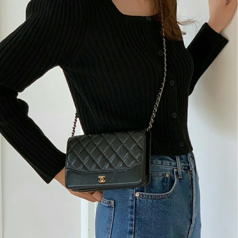 🈶購證 #全配 #絕版收藏 #香奈兒woc黑金流浪系列-0