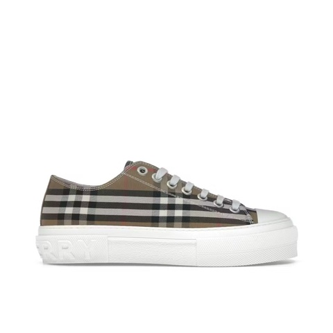 全新Burberry Low Top House Check Sneaker Taupe Brown